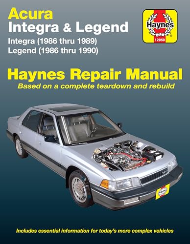 Stock image for ACURA, LEGEND & INTEGRA; LEGEND (1986 THROUGH 1990); INTEGRA (1986 THROUGH 1989) AUTOMOTIVE REPAIR MANUAL for sale by Larry W Price Books