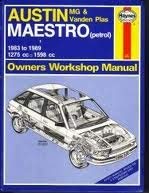 Beispielbild fr Austin/MG Maestro Owners Workshop Manual (Haynes Owners Workshop Manuals) zum Verkauf von WorldofBooks