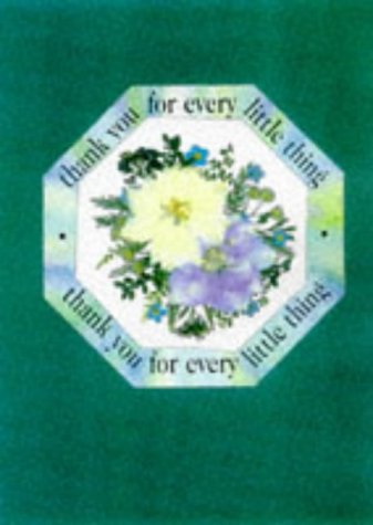 Stock image for Thank You for Every Little Thing: (Pressed Flowers Blank Giftbook) (Pressed Flowers Blank Books) for sale by medimops