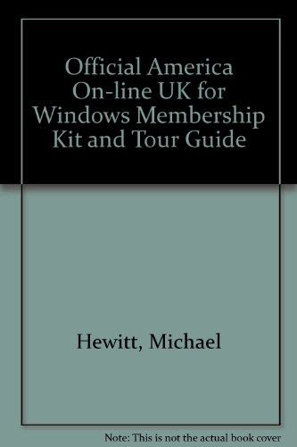 9781850323112: Official America On-line UK for Windows Membership Kit and Tour Guide