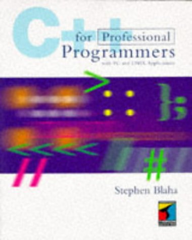 Beispielbild fr C++ for Professional Programmers zum Verkauf von ThriftBooks-Dallas