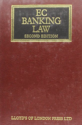 Beispielbild fr EC Banking Law zum Verkauf von Books Puddle