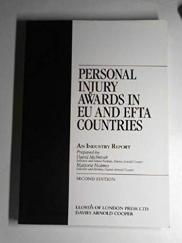 Personal injury awards in EU and EFTA countries: An industry report (9781850445067) by McIntosh, David