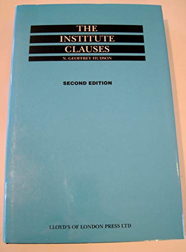 9781850448792: The Institute Clauses