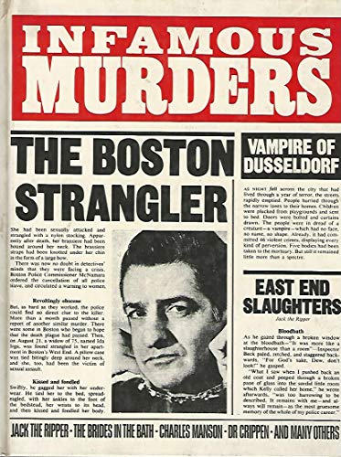 Beispielbild fr Infamous Murders zum Verkauf von Better World Books