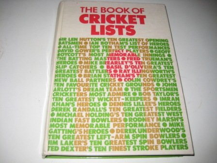 Stock image for Book of Cricket Lists for sale by Reuseabook