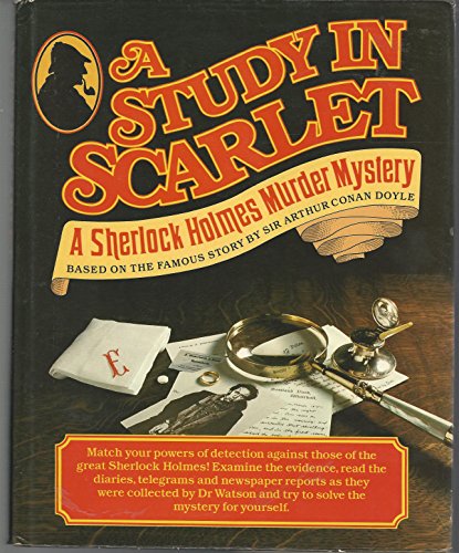 Beispielbild fr A Study In Scarlet: A Sherlock Holmes Murder Mystery Based on the Famous Story by Sir Arthur Conan Doyle zum Verkauf von Once Upon A Time Books