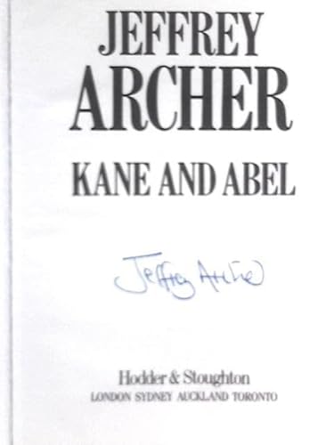 Imagen de archivo de JEFFREY ARCHER KANE A a la venta por WorldofBooks