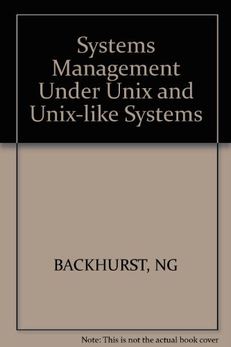 Beispielbild fr Systems Management Under Unix zum Verkauf von Buchpark