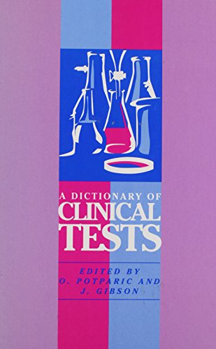 9781850704164: A Dictionary of Clinical Tests