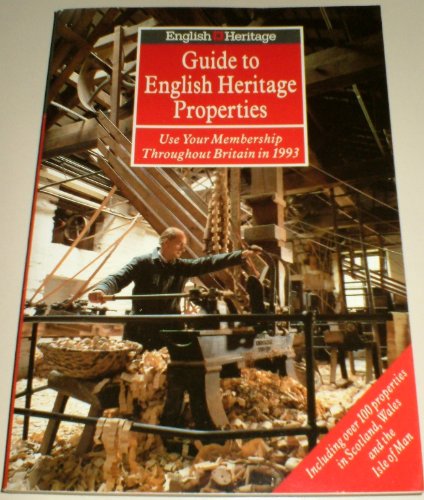 Beispielbild fr Guide to english heritage properties - Use your membership throughout Britain in 1993 - Including over 100 properties in Scotland, Wales and the Isle of Man zum Verkauf von Antiquariat Hoffmann