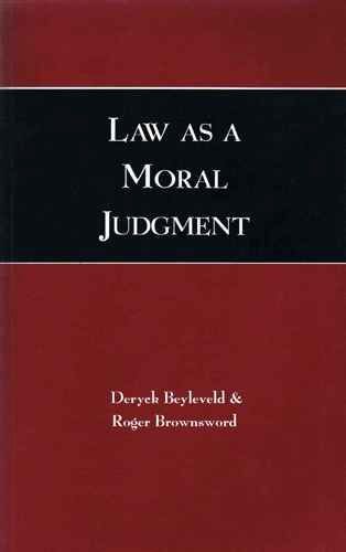 Imagen de archivo de Law as a Moral Judgement a la venta por WorldofBooks