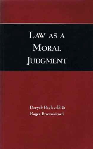 Stock image for Law as a Moral Judgement for sale by WorldofBooks
