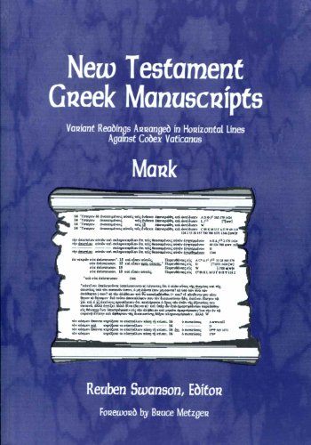 Imagen de archivo de New Testament Greek Manuscripts : Mark a la venta por Better World Books