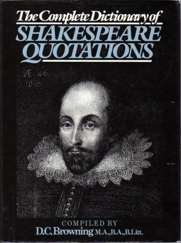 9781850790143: Complete Dictionary of Shakespeare Quotations
