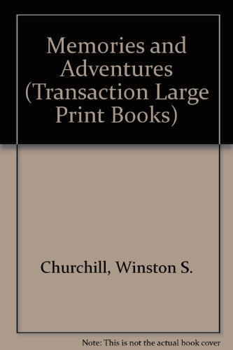 9781850893912: Memories and Adventures (Transaction Large Print Books)