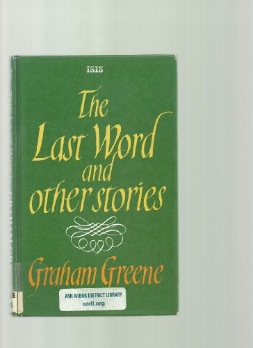 9781850894889: The Last Word And Other Stories (Transaction Large Print Books)