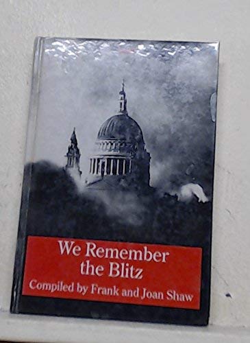 Imagen de archivo de We Remember the Blitz a la venta por Better World Books