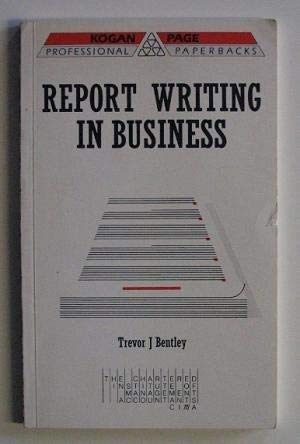 Imagen de archivo de Report Writing in Business a la venta por MusicMagpie