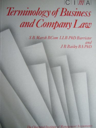 Beispielbild fr Terminology of Business and Company Law zum Verkauf von LiLi - La Libert des Livres