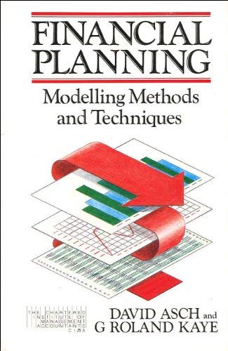 Beispielbild fr Financial Planning: Modelling Methods and Techniques zum Verkauf von AwesomeBooks