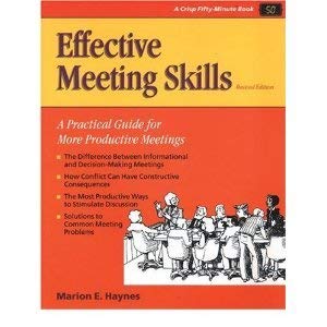 9781850917595: Effective Meeting Skills: How to Make Meetings More Productive