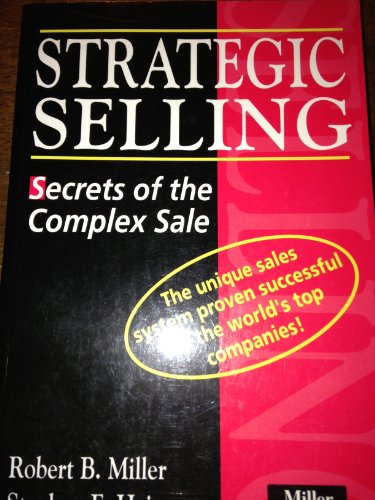 Beispielbild fr Strategic Selling: Secrets of the Complex Sale zum Verkauf von AwesomeBooks