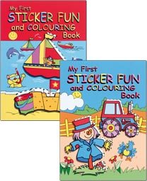 Stock image for My First Sticker Fun & Colouring Book - Price For 2 for sale by WorldofBooks
