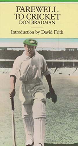 9781851452255: FAREWELL TO CRICKET