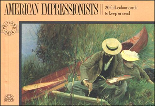 Imagen de archivo de American Impressionists. 30 Full Colour Cards Postcard Book a la venta por Matilda Mary's Books