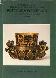 Catologue of the Glaisher Collection of Pottery and Porcelain in the Fritzwilliam Museum, Cambrid...