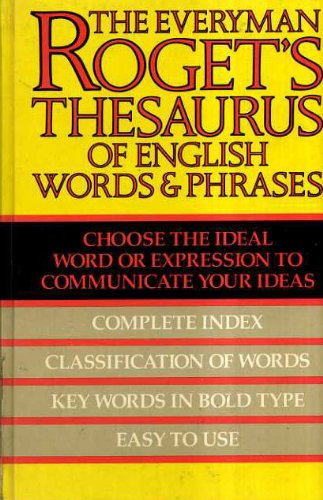 Beispielbild fr Thesaurus of English Words and Phrases zum Verkauf von AwesomeBooks