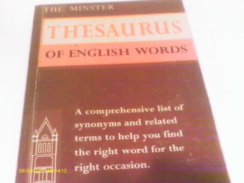 Stock image for MINSTER THESAURUS OF ENGLISH WORDS for sale by Reuseabook