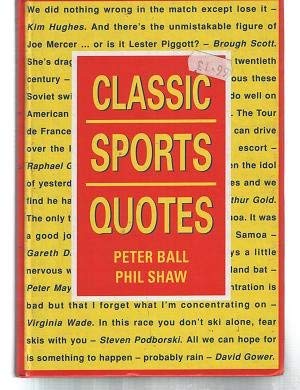 Stock image for Classic Sports Quotes for sale by WorldofBooks