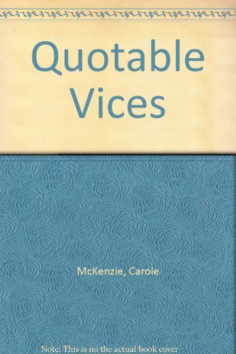 Stock image for Quotable Vices for sale by AwesomeBooks