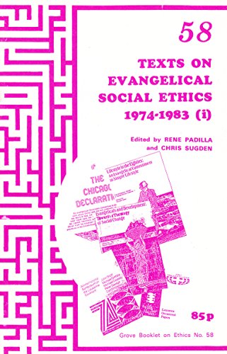 Imagen de archivo de Texts on Evangelical Social Ethics 1974-1983 a la venta por 4 THE WORLD RESOURCE DISTRIBUTORS