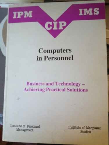 9781851840342: Computers in Personnel: 6th: Conference Papers
