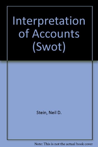 Beispielbild fr Interpretation of Accounts (Swot) zum Verkauf von Wonder Book