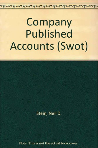 Beispielbild fr Company Published Accounts (SWOT) zum Verkauf von Wonder Book