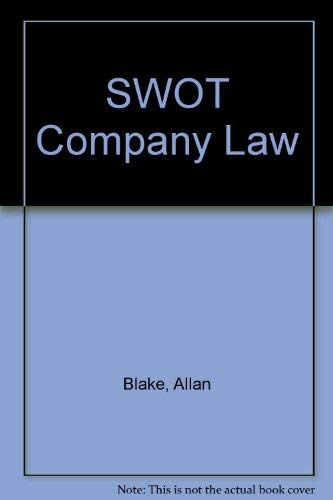 Imagen de archivo de SWOT Company Law a la venta por Reuseabook