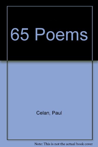 65 poems (9781851860029) by Celan, Paul