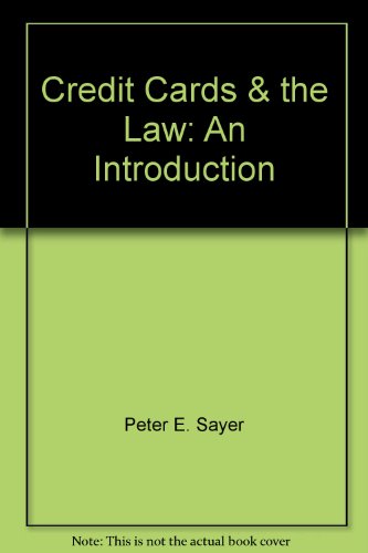 Beispielbild fr Credit Cards and the Law: An Introduction zum Verkauf von Anybook.com