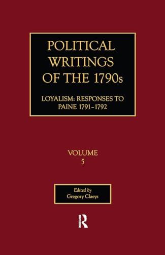 The Political Writings of the 1790s Vol V (9781851963256) by Claeys, Gregory