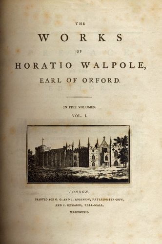 The Works of Horatio Walpole, Earl of Orford (9781851964925) by Sabor, Peter