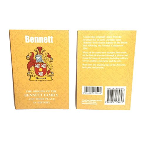 Stock image for Bennett: The Origins of the Bennett Family and Their Place in History (English Name Mini-Book) for sale by WorldofBooks