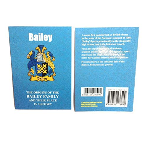 Imagen de archivo de Bailey: The Origins of the Bailey Family and Their Place in History (English Name Mini-Book) a la venta por WorldofBooks