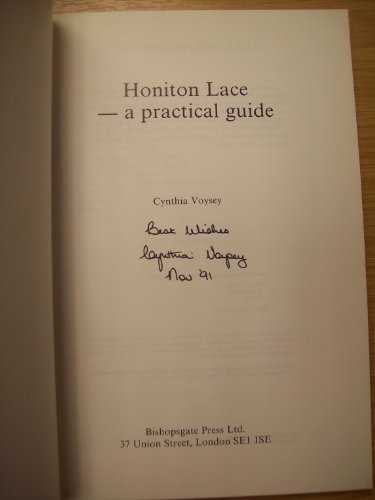 Beispielbild fr Honiton Lace: A Practical Guide zum Verkauf von WorldofBooks