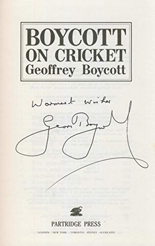 Stock image for Boycott on Cricket for sale by Better World Books