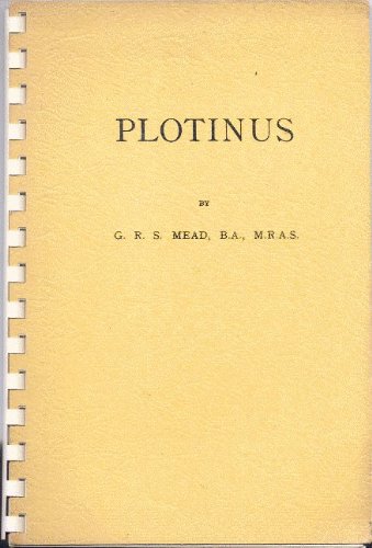 Plotinus (9781852282974) by G.R.S. Mead