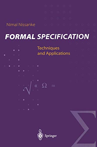 Beispielbild fr Formal Specification: Techniques and Applications zum Verkauf von Ammareal